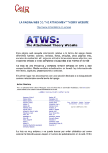 La página web de ATWS - Psicoterapia Relacional