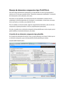 Manejo de elementos compuestos tipo PLANTILLA.