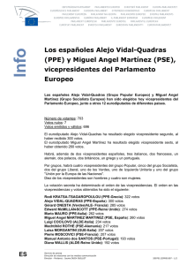 Los españoles Alejo Vidal-Quadras (PPE) y Miguel Angel Martínez
