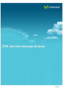 STB. Servicio mensaje de texto