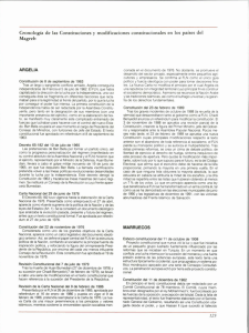 Cronologia de las Constituciones y modificaciones