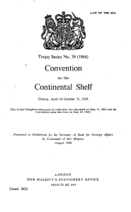 Convention Continental Shelf