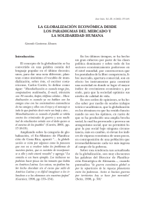 la globalización económica desde los paradigmas del mercado y la