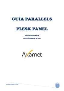 GUÍA PARALLELS PLESK PANEL