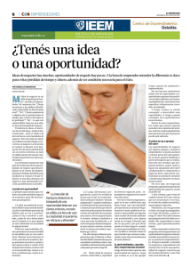 ¿Tenés una idea o una oportunidad?