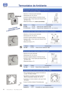 Sonder Termostatos - Material Eléctrico Industrial SL