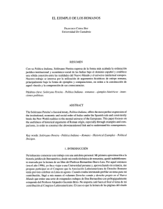 el ej emplo de los romanos - Revista Chilena de Historia del Derecho