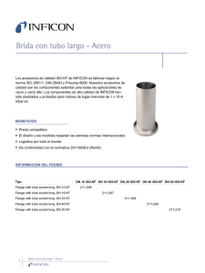 Brida con tubo largo - Acero - Products