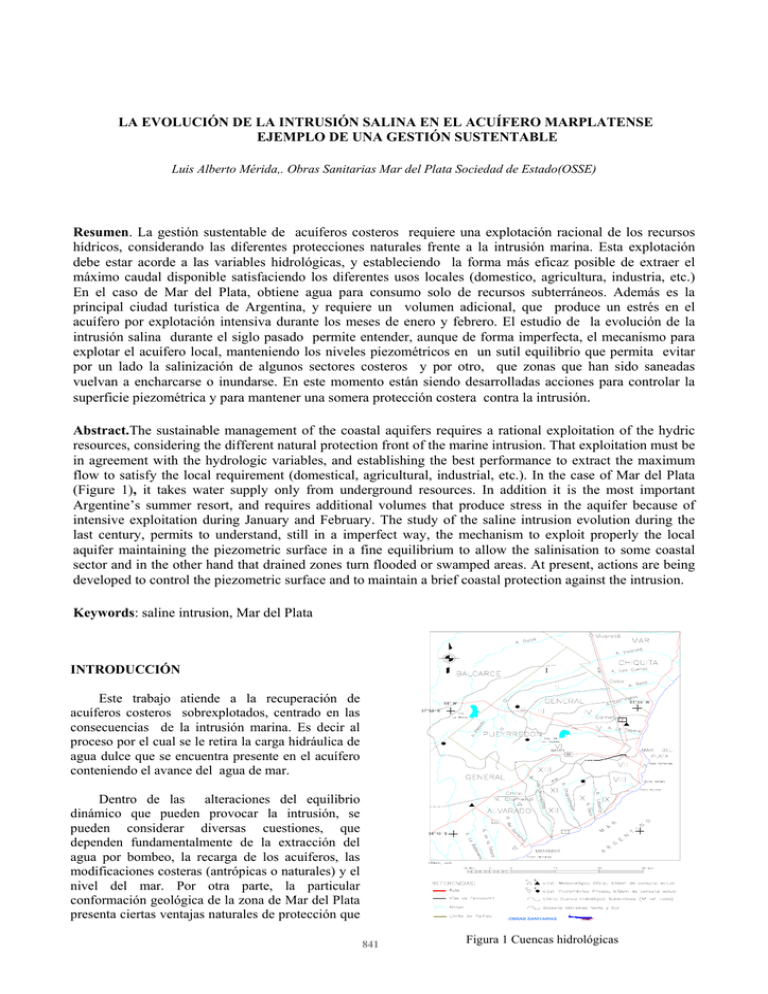 La Evoluci n De La Intrusion Salina