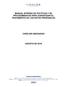 manual interno de políticas y de procedimientos para garantizar el