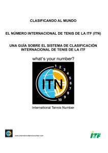numero internacional de tenis de la itf