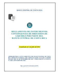 reglamento de instrumentos contingentes de provision de liquidez