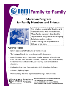 Education Program for Family Members and Friends