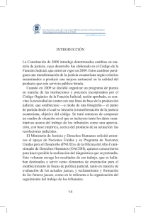 INTRODUCCIÓN La Constitución de 2008 introdujo determinados