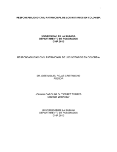 función notarial - Inicio - Universidad de La Sabana