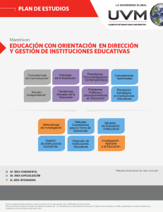 educación con orientación en dirección y gestión de instituciones