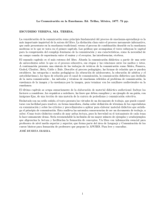 La Comunicación en la Ense˜nanza. Ed. Trillas, México, 1977. 72 pp