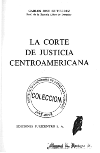 LA CORTE DE JUSTICIA CENTRO AMERICANA