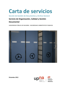 Carta Servicios.Archivo - Universidad Pública de Navarra