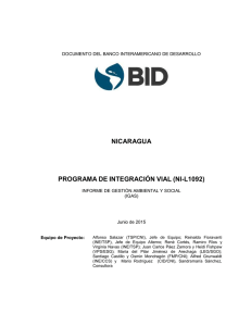 nicaragua programa de integración vial (ni-l1092)