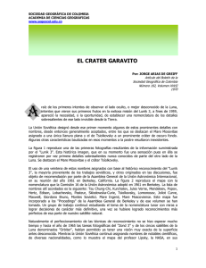 El Cráter Garavito - Sociedad Geográfica de Colombia