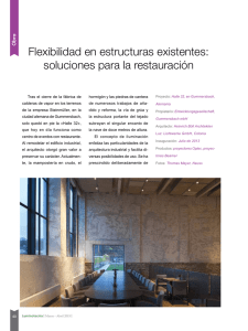 Flexibilidad en estructuras existentes: soluciones