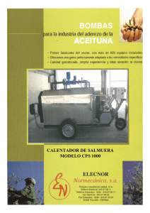 CALENTADOR DE SALMUERA MODELO CPS 1000