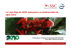 La Lista Roja de UICN: aplicación a la