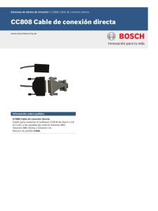CC808 Cable de conexión directa