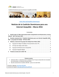 Noticias de la Coalición Dominicana para una Internet Asequible