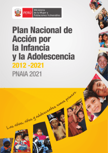 Plan Nacional de Acción por la Infancia y la Adolescencia (PNAIA)