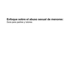 Enfoque sobre el abuso sexual de menores