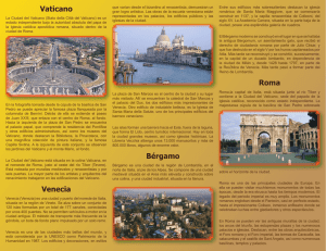 Vaticano Venecia Bérgamo Roma