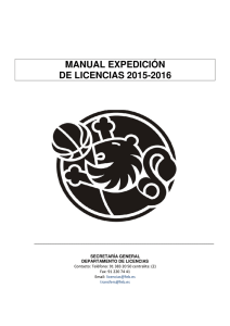 manual expedición de licencias 2015-2016