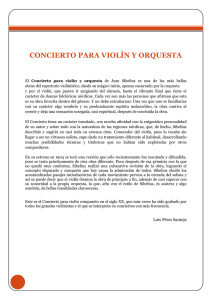 concierto para violín y orquesta