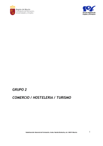 Informe Grupo 2. Comercio, Hostelería y Turismo