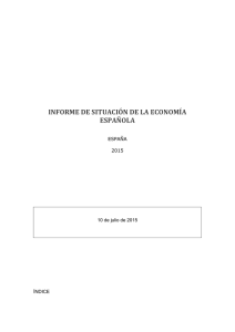 informe de situación de la economía española