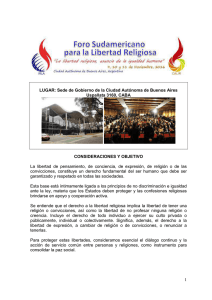 Foro Sudamericano para la Libertad Religiosa IRLA CALIR 2016
