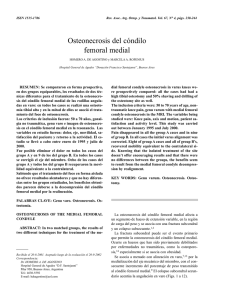 Osteonecrosis del cóndilo femoral medial