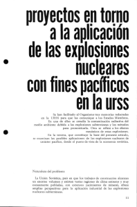 proyectos en torno a la aplicación de las explosiones nucleares con