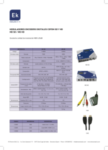 MODULADORES ENCODERS DIGITALES COFDM SD Y HD MD