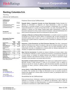 Renting Colombia SA - Superintendencia Financiera de Colombia