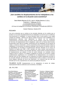 ¿Son sensibles los desplazamientos de los trabajadores a los