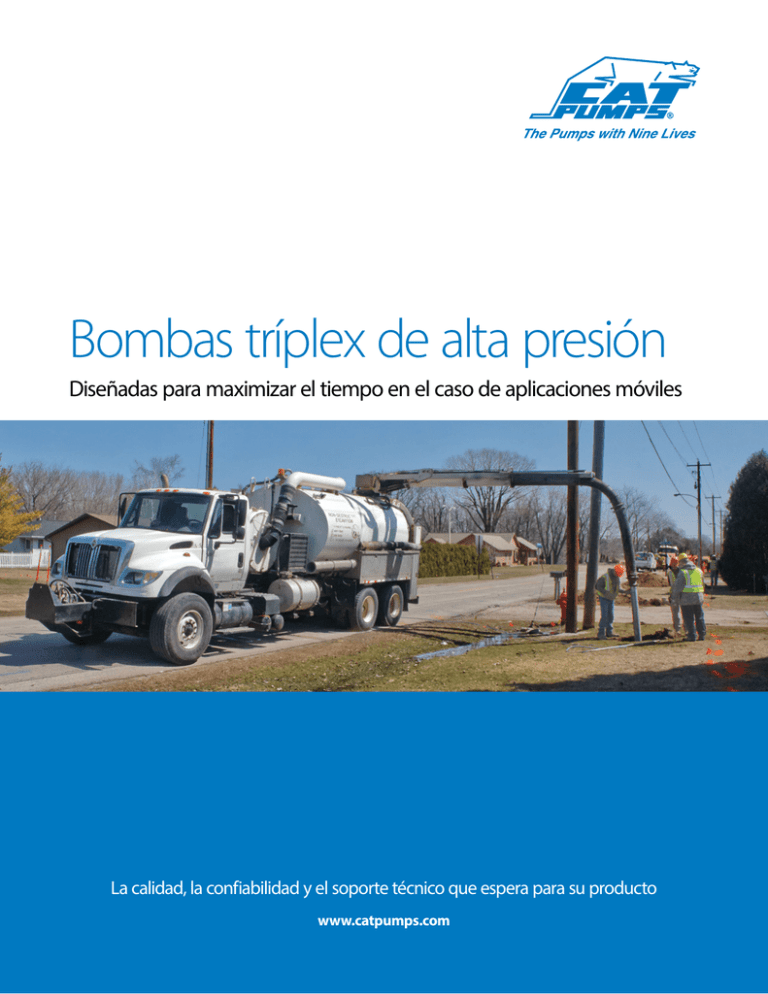 Bombas tríplex de alta presión