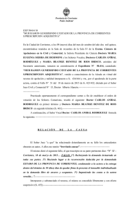 Mur, Ram&oacute;n Gumersindo c/Estado de la provincia de Corrientes s
