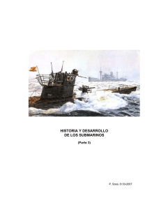 historia y desarrollo de los submarinos