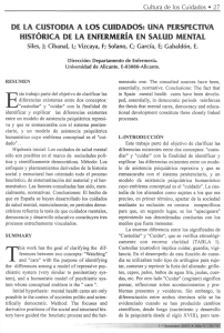 una perspectiva histórica de la enfermería en salud mental