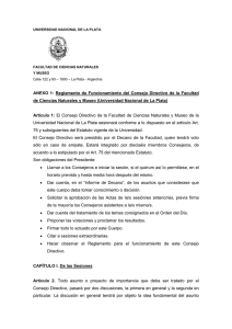 Reglamento de Funcionamiento del Consejo Directivo