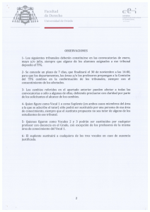 Tribunales de Trabajo Fin de Grado 2015