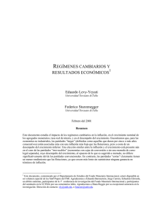 Regímenes Cambiarios y Resultados Económicos - captac